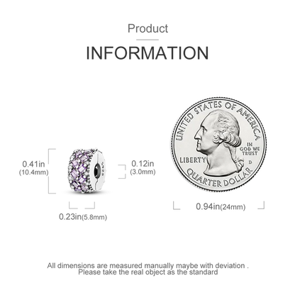 Silver Clasp 925 Sterling Silver CZ pave Clip Charms Daisy Beads Stopper Safety Chain fit Original Bangle Bracelet Jewelry Clip