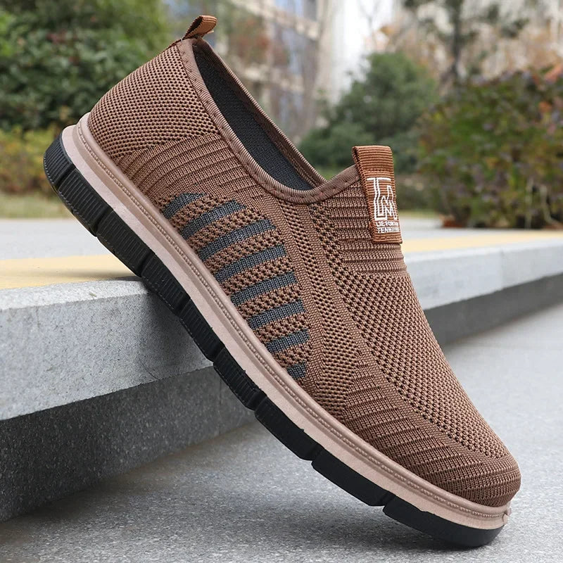Men's Casual Sneakers Spring Summer Breathable Mesh Lightweight Soft Sole Antimicrobial Free Shipping Shoes.