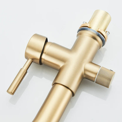 Drinking Water Kitchen Faucet Pull Down Sprayer 360 Rotate Mixer Tap Deck Mount Filtered Water Tap Hot Cold Water Crane