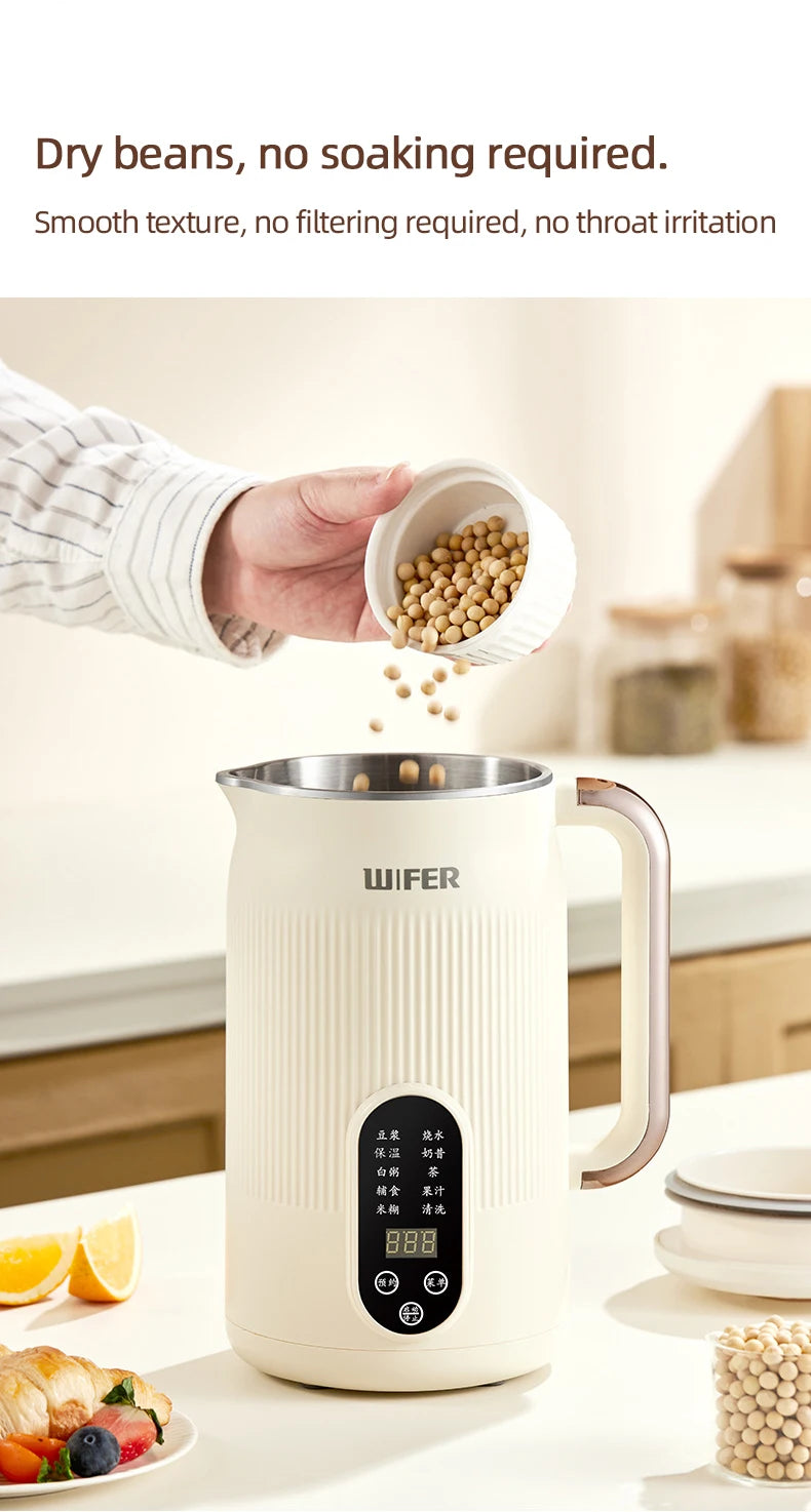 Automatic Soy Milk Machine Multifunctional Juicer Blender Home Wall Breaking Machine Soybean Milk Maker Breakfast Machine 220V.