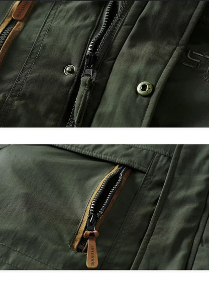 Winter Fleece Long Jacket Men Casual Thicken Warm Cotton Padded Jackets Man Fashion Hooded Outdoor Windproof Parkas Snow Coat