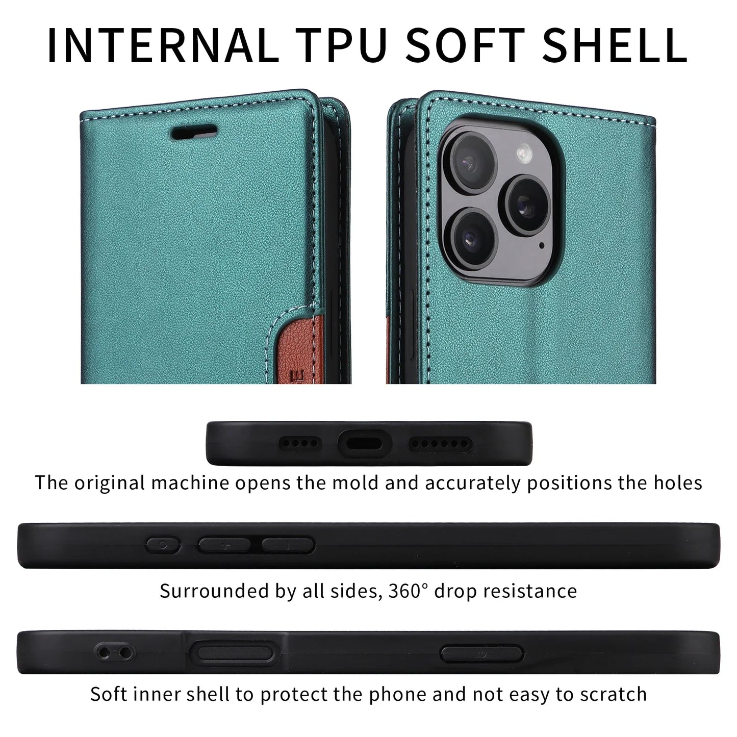Leather Phone Case for Xiaomi Mi 14T 13T 12T 11T Pro Magnetic Flip Wallet for Mi Poco X7 X6 X5 F6 M6 Pro X3 F3 Card Wallet Cover