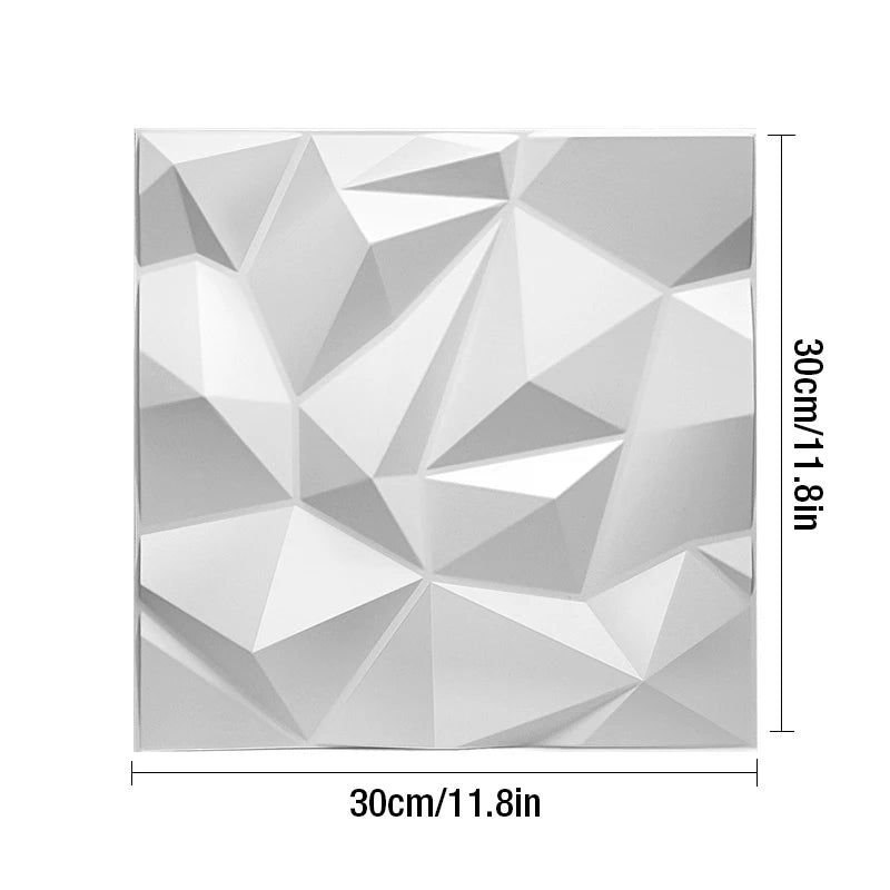 30x30cm wall renovation 3D Stereo Wall Panel Diamond Not self-adhesive tile 3D wall sticker living room Bathroom 3d wall paper