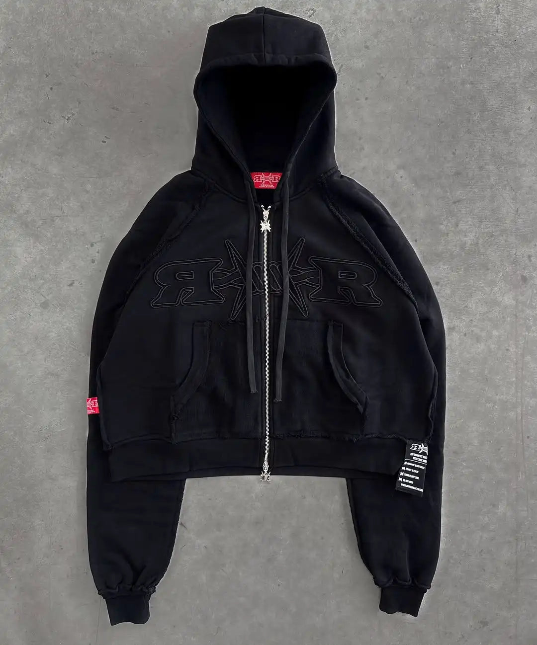 Y2k Tracksuit Men Letter Pattern Embroidered Pocket Patchwork Clothes for Men Harajuku Zipper Hoodies Sweatpants Two Piece Set.