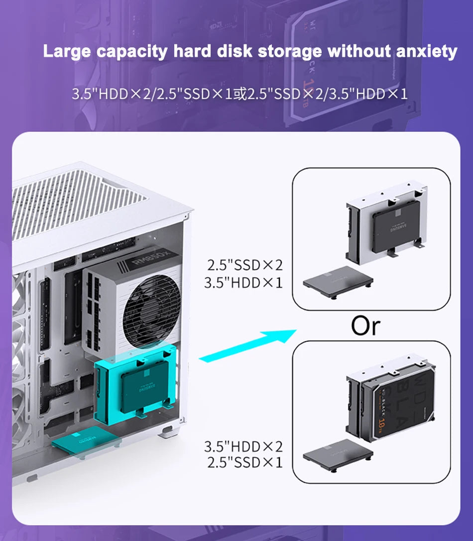 JONSBO TK-3 Desktop Chassis Curved Sea View Room Side Transparent ATX E-sports Case Double 360 Water Cooler Type-c Interface.