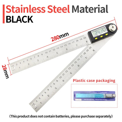 Goniometer, elektronischer Winkelmesser, digitales Messgerät, Winkelmesswerkzeug, Mehrwinkellineal, Holzbearbeitungswerkzeuge, Messgerät, Winkelsucher 360°
