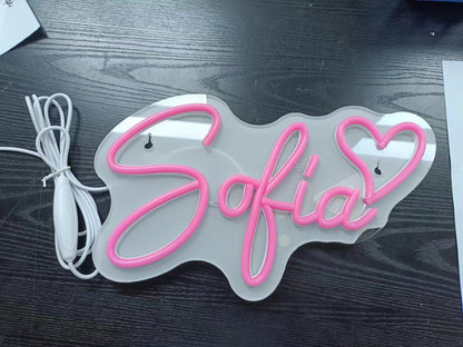 Custom Name Neon Sign Personalized Dimmable Neon Light Sign Christmas Birthday Gifts Boy Girl Bedroom Decor Wall Hanging Neon.