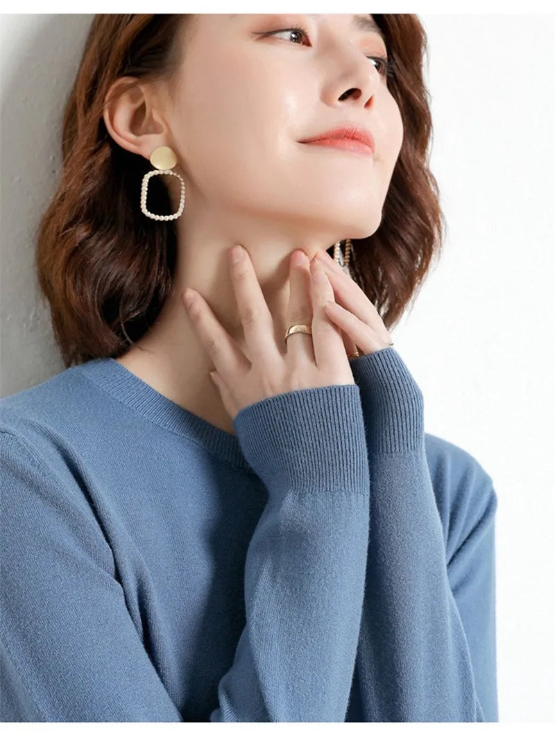 22 farben Herbst und Winter Kaschmir Pullover Frauen Pullover Oansatz Pull Femme Lange Hülse Frauen Casual Lose Pullover Pullover.