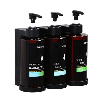 Keine Bohren an der Wand – automatischer Seifenspender, Shampoo- und Duschgel-Spender-Set, Händedesinfektionsbox-Design für die Organisation im Badezimmer
