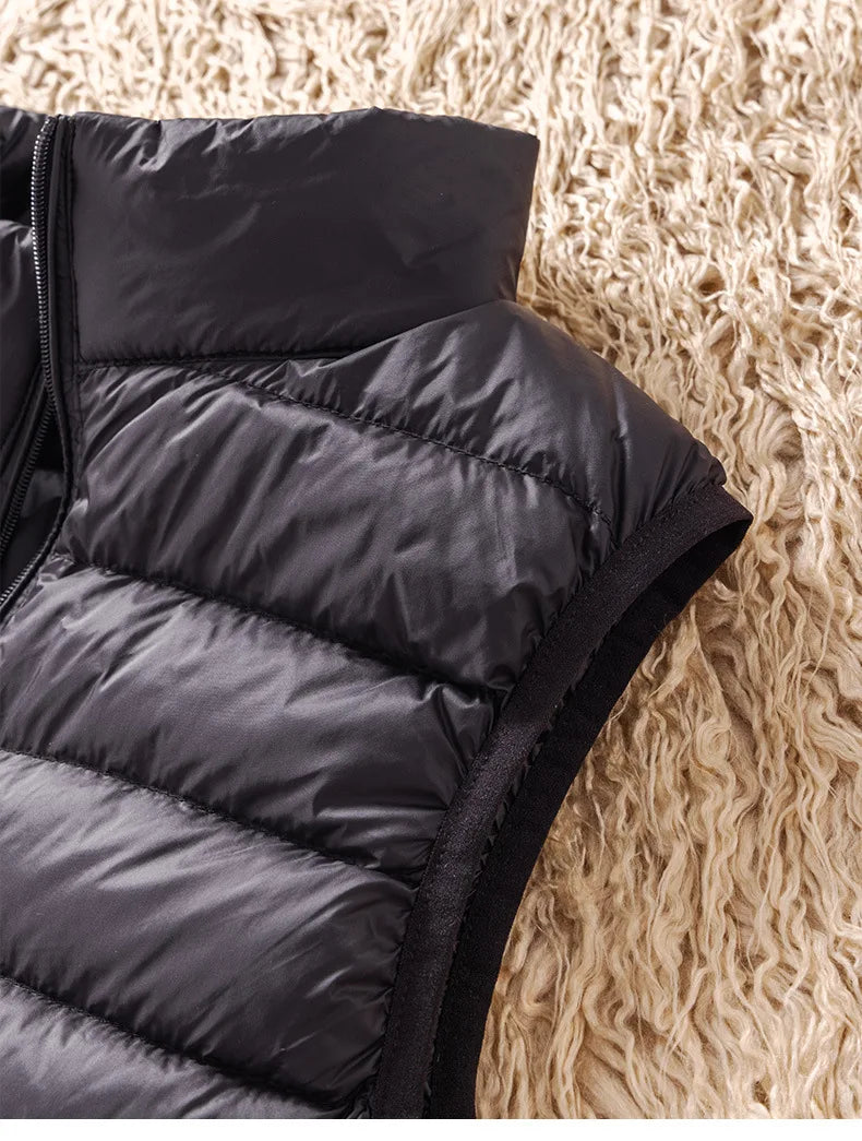 12 Farben 90% weiße Enten Daunen Frauen ärmellose Jacken 2023 Neuankömmlinge weibliche ultraleichte packbare Weste Frauen Mäntel.