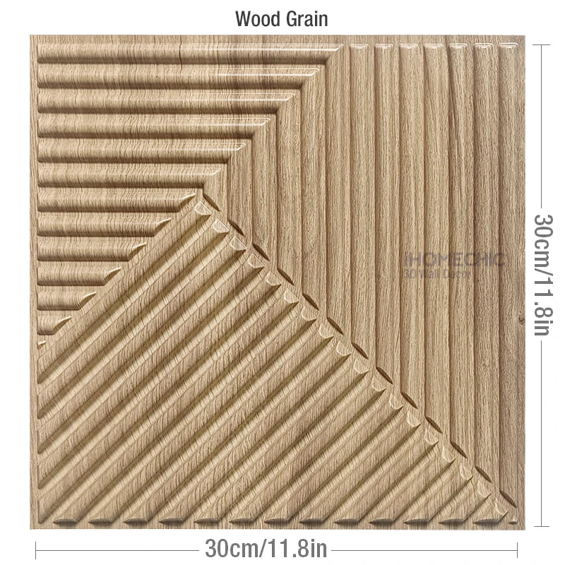 12pcs 30cm Decorative 3D Wall Panel wave Diamond Design Not self-adhesive plastic tiles 3D wall sticker room Bathroom wall paper