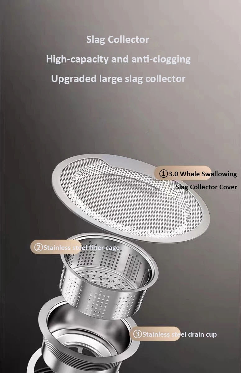 Japanese 3D Flat Large Single Slot Little millet grain Nano 304 Stainless Steel Kitchen Sink Wash Basin Dish Basin for Household