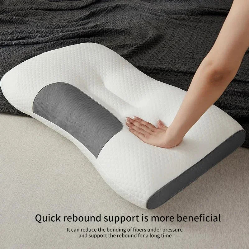New Neck Pillow Help Sleep And Protect The Neck Cervical Orthopedic Soybean Fiber Massage Household SPA Pillow For Sleeping.