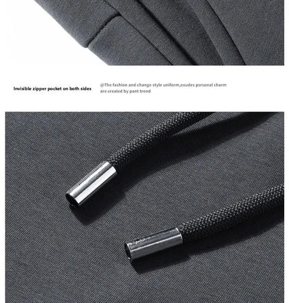 Men's Plus Size Pants Thickened Fleece Lined Thickened Autumn Winter Casual Trousers Loose Warm Outerwear Cold Proof Clothing