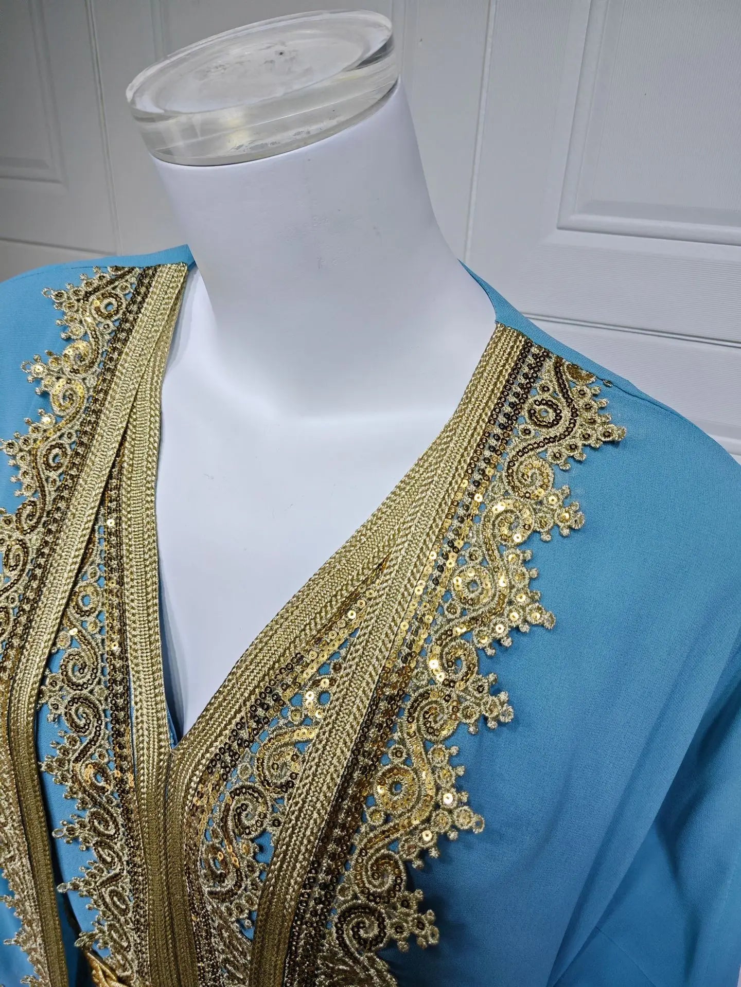 Eid Frauen Abaya Kleid Muslim 2-teiliges Set Strickjacke mit Innenkleid Schnürmantel Kaftan Robe Jalabiya Ramadan Marokko Kaftan 2025