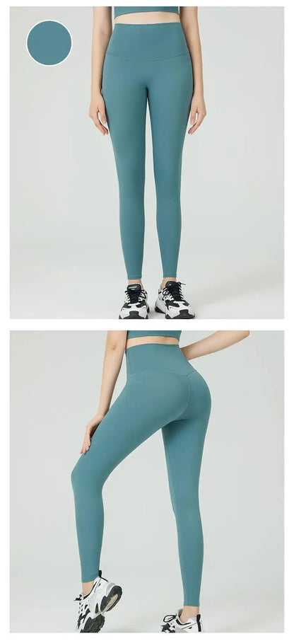 Women's High Waist Butt Lift Yoga Pants - No Camel Toe, Buttery Soft Naked Feeling, Peach Hip, Seamless Gym Running Leggings