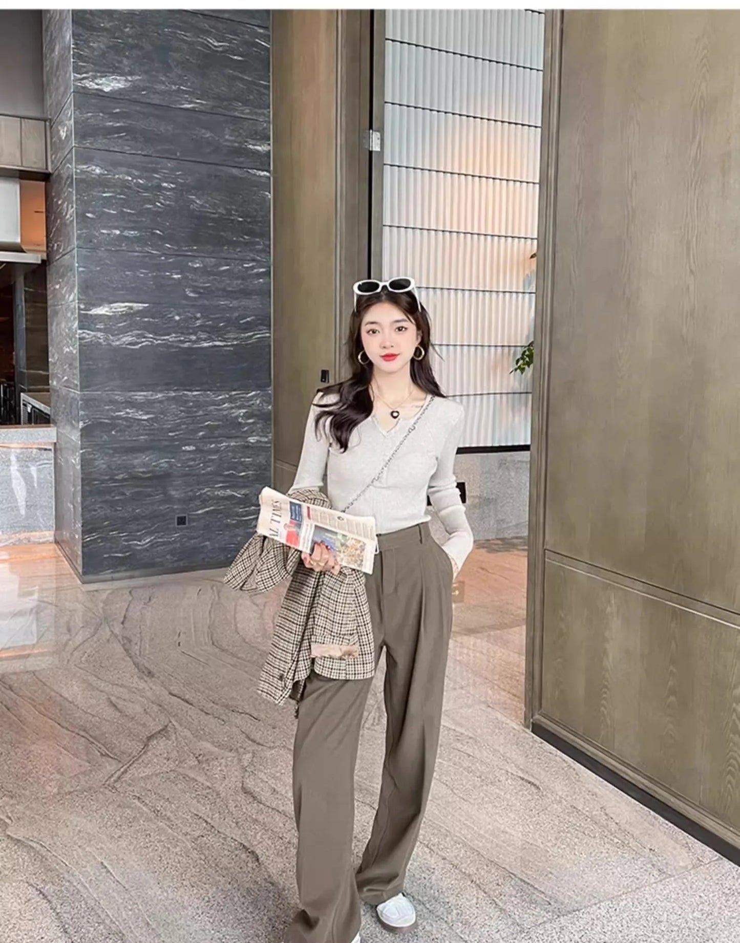 2025 frauen Solide Strick Pullover Herbst Winter Pullover V-ausschnitt Taste Langarm Schlank Pullover Koreanische Casual Basis Schicht Y2k.