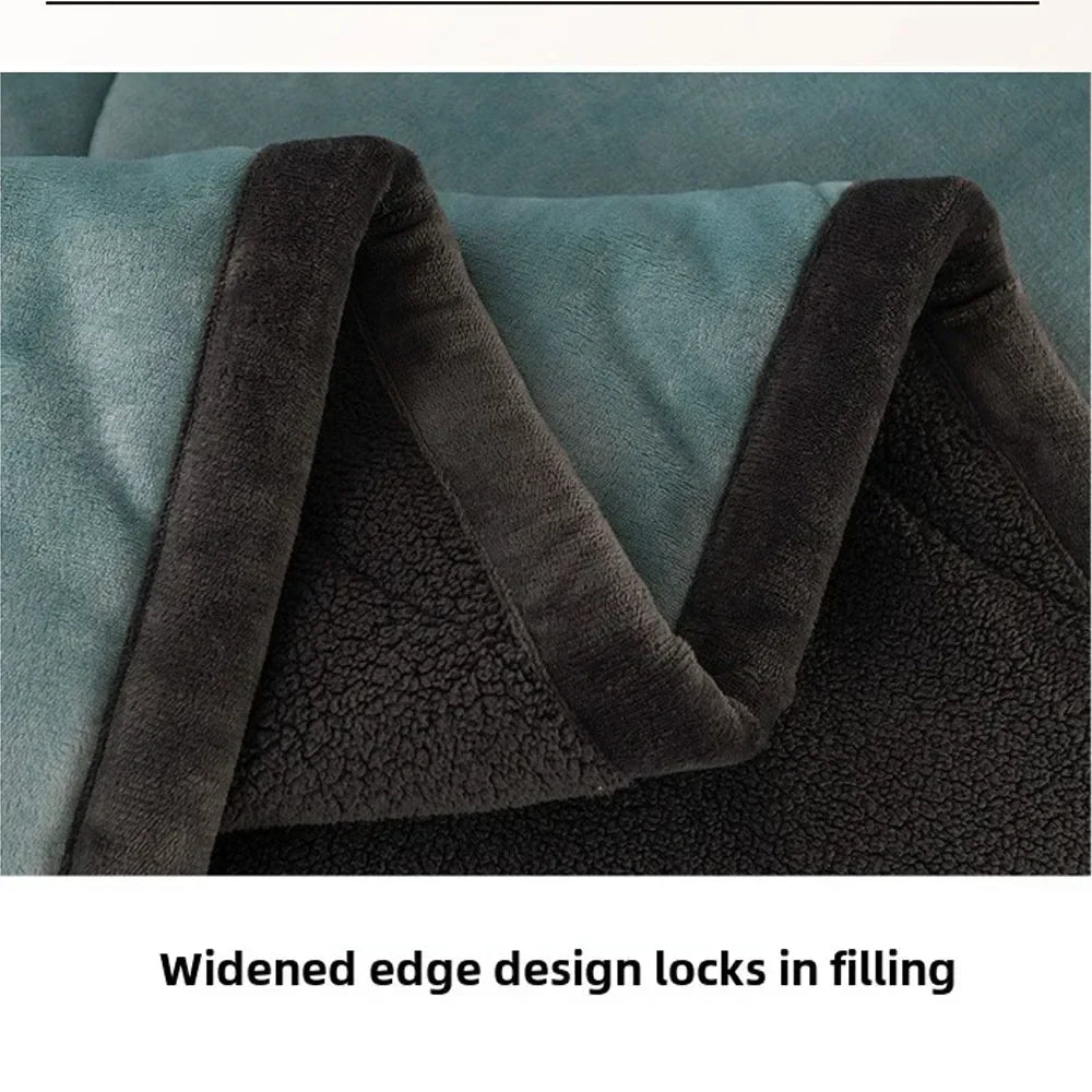 Milk Fleece Autumn Winter Warm Weighted Blankets for Beds European Thickened Beibei Velvet Throw Blanket Warmth Quilt Comforter.