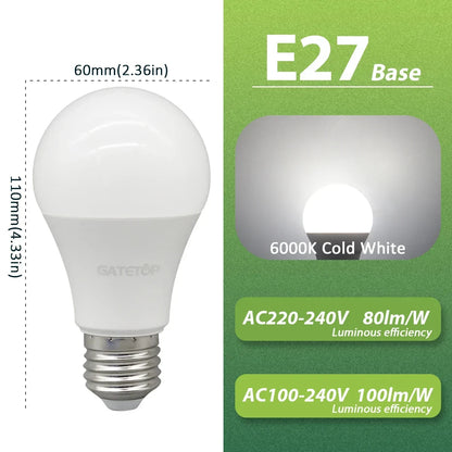 5PCS Bombilla Kein Flimmern Led-lampe Lampe 10W E27 AC 220V 120V Licht Warmweiß Natürliche Beleuchtung 3000K 4000K 6000K für Schlafzimmer