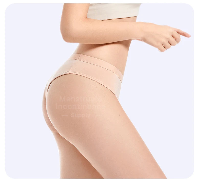 Bikini Menstrual Panties Eco-friendly Reusable Breathable Leakproof Period Underwear for Women Bamboo Fibre.