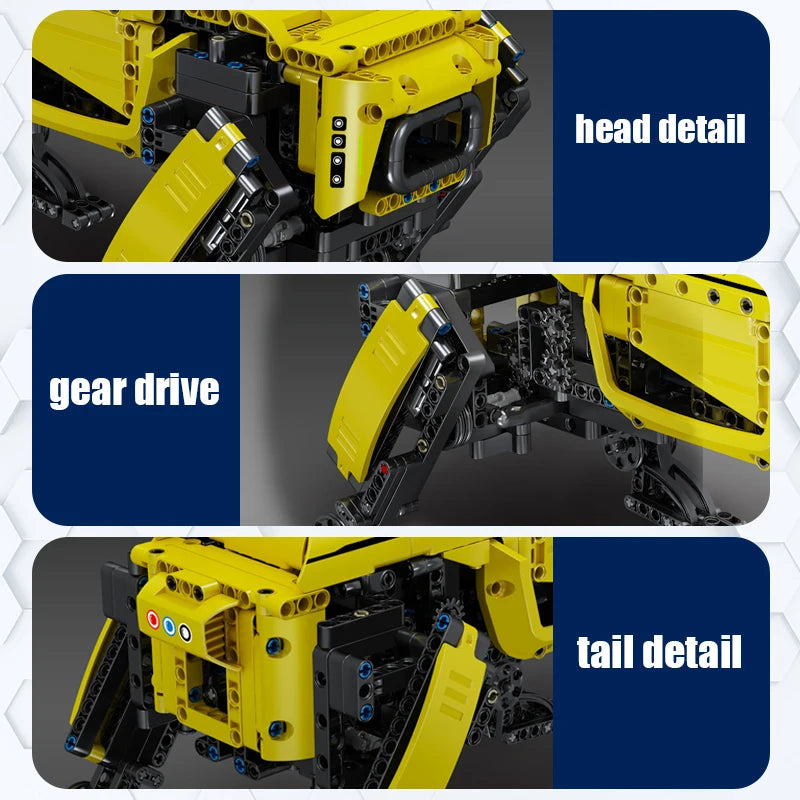 MOULD KING 15066 15067 Technical Toys The APP&RC Motorized Boston Dynamics Big Dog Set Assembly AlphaDog Building Blocks Bricks.