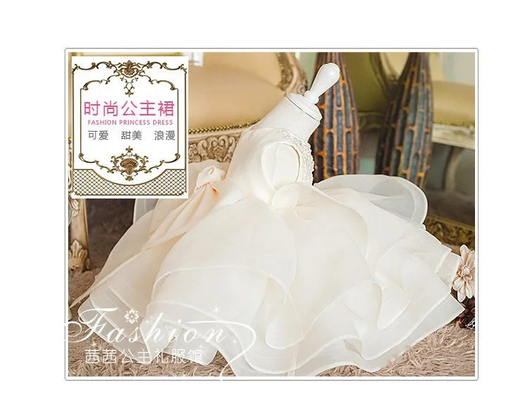 Blumenmädchenkleid Hochzeitskleid 2024Neues Modenschau-Performance-Kleid zum ersten Geburtstag für Kinder Prinzessinnenkleid für Mädchen Flauschig.