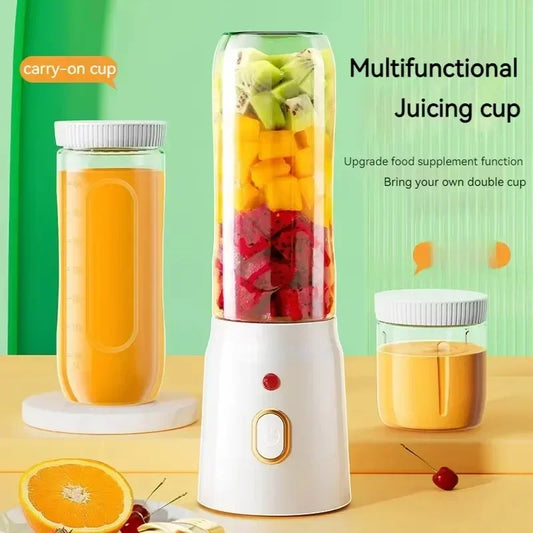Portable Wireless Blender Electric Fruit Juicer Machine For Orange Ice Crushing 10 Blades Auxiliary Food Machine 1500mA Mixer.