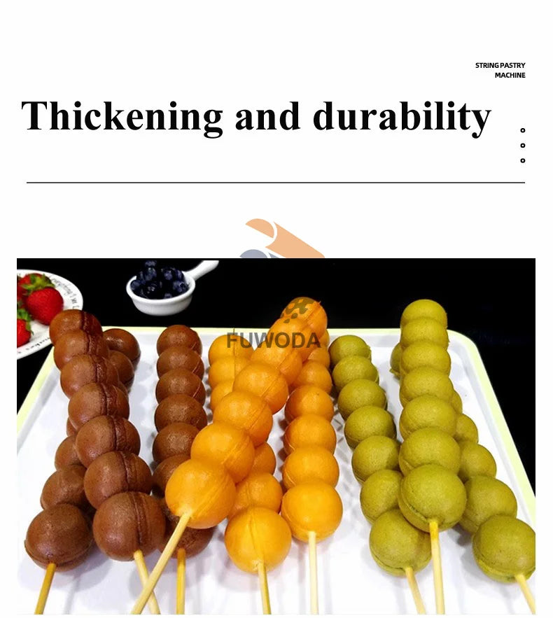 7 Holes Takoyaki Waffle Maker 3 Sticks Cheese Waffle Machine Snack Electric Waffle Machine Candied Haws Cake Baking Quail.