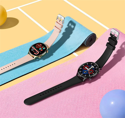 2025 New Smartwatch Women AMOLED HD Screen Always On Display Bluetooth Call IP68 Waterproof GPS Smart Men Watch For Android ios