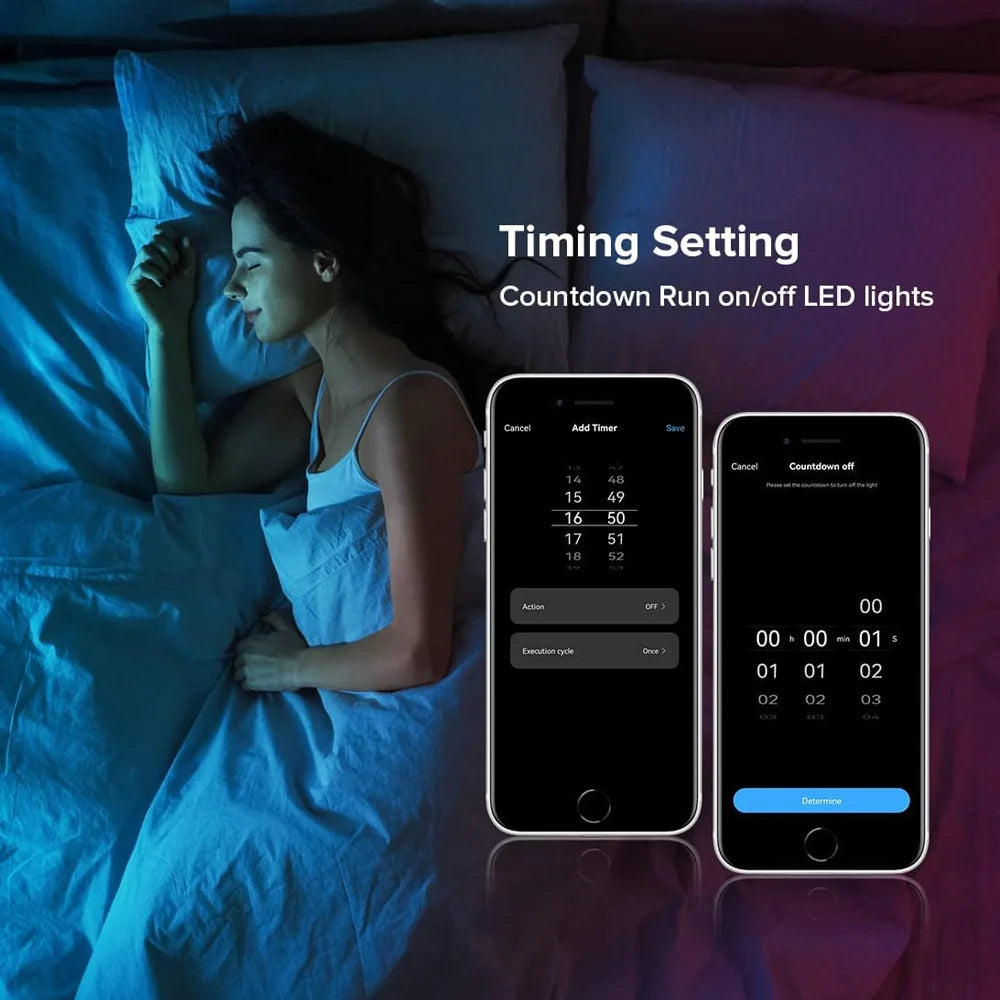 Tuya WiFi COB LED Streifen 12V 1m 2m 3m 4m 5m Warmweiß Kleiderschrank Schrank Beleuchtung Raum Dekor 3000-6500K für Alexa Google Assistent.