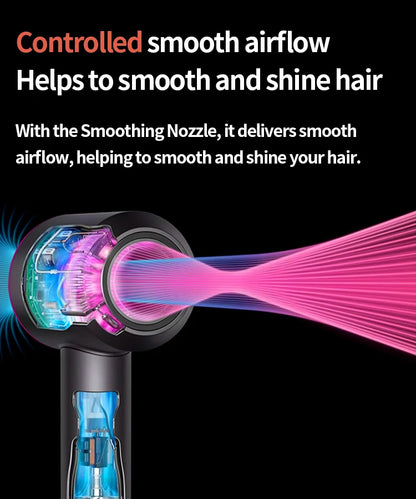 5 in 1 Professional Hair Dryer, with Hot and Cold Air Functionality - Lightweight and Thermostatic Styling Tool for Smooth Hair