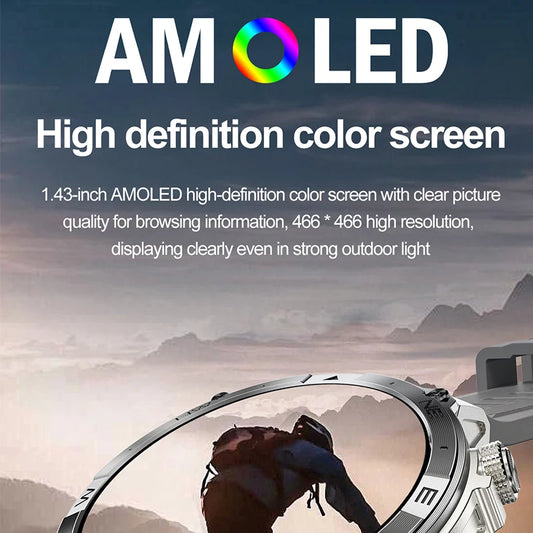 VALDUS VG40 PRO Smartwatch Man Woman AMOLED GPS  Bluetooth Call Heart Rate Voice Assistant Long battery life Sports Smart Watch.