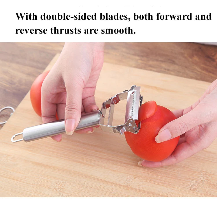 Multifunctional Stainless Steel  Kitchen Peeler Fruit Vegetable Potato Carrot Cucumber Grater Julienne Durable Vegetable Slicer.