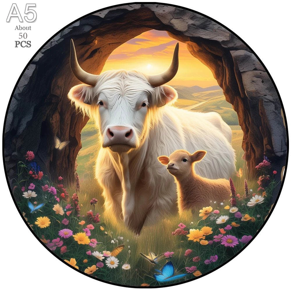 Unique Wooden Animal Jigsaw Puzzles Colorful Rabbit Cat Dog 3D Puzzle Gift Interactive Toy for Adults Kids Educational Jigsaws