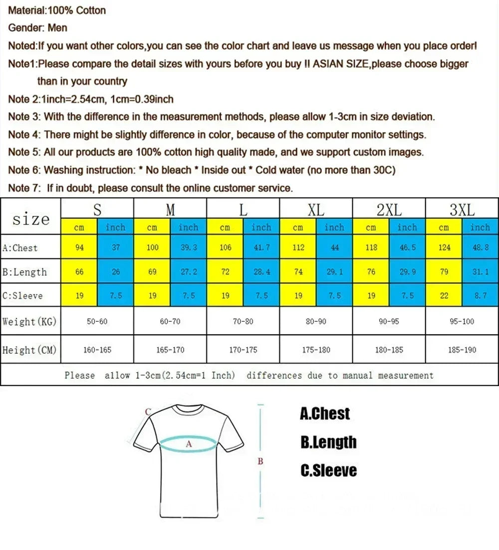 Heavy American street cotton printed men's T-shirt summer new loose couple top short sleeve men's and women's trendy brand.