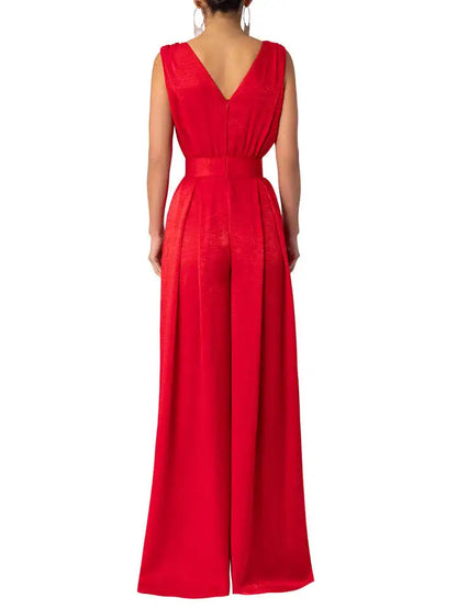 Luxury New Women Jumpsuit Office Ladies Business Party Dresses Birthday Festivals Evening Weddings Dresses Elegance Solid.