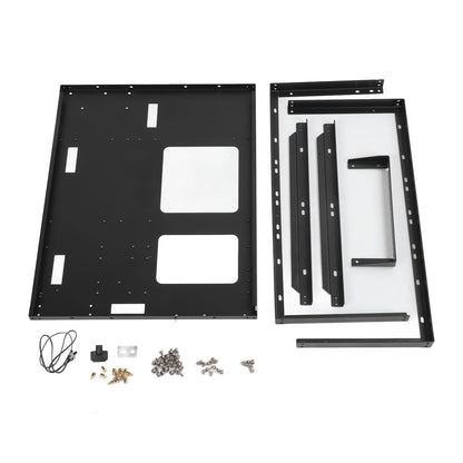 ATX Open Chassis Case Rack Large Space Expansion DIY Assembled Powerful Cooling Gaming PC Case Open Frame Steel Plate for EATX.