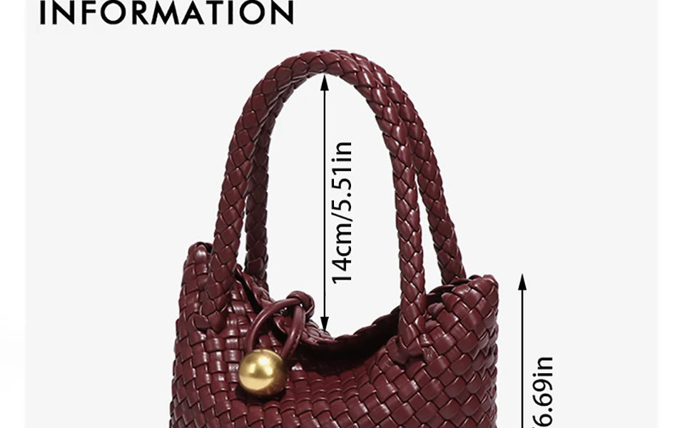 Woven Shoulder Bag for Women Crossbody Tote Bag for Women Small Handbag Vegan Leather Purse Tote Handbag Hobo Bag.