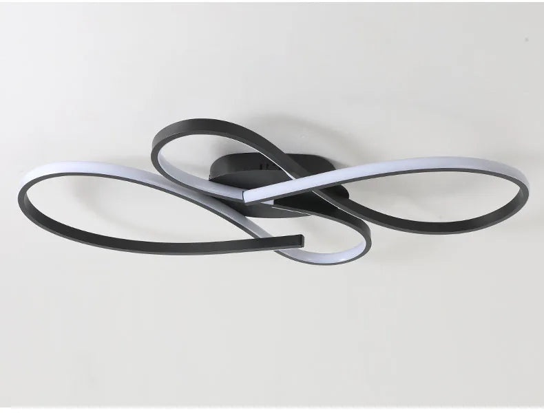 Neue Decke Moderne Kronleuchter Lichter für Wohnzimmer Schlafzimmer Arbeitszimmer Schwarz LED Deckenleuchte für Zimmer Kronleuchter Leuchten.