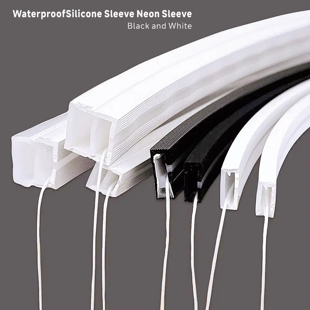 IP67 Waterproof Flexible LED Neon Silicone Light Tube for WS2812B WS2811 5050 RGB 5mm 8mm 10mm 12mm PCB Light Strip.
