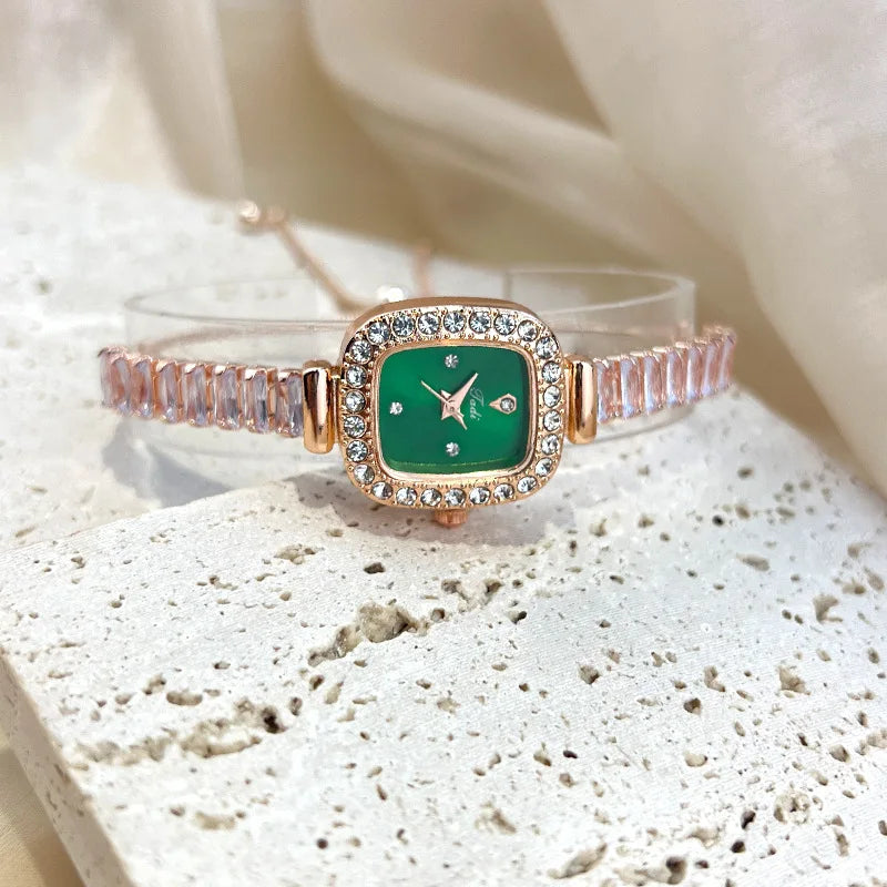 Luxury Women Watches Fashion Diamond Crystal Watches Elegant Quartz Wristwatches for Bracelet Female Wrist Watch Reloj Mujer