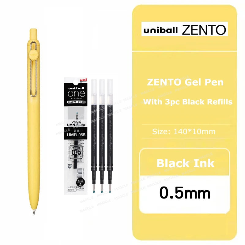 Uniball ZENTO Standard 0,38/0,5 mm Gelschreiber, wasserbasierte, glatte Schreibroller, passend für verschiedene Anlässe, Schreibwaren