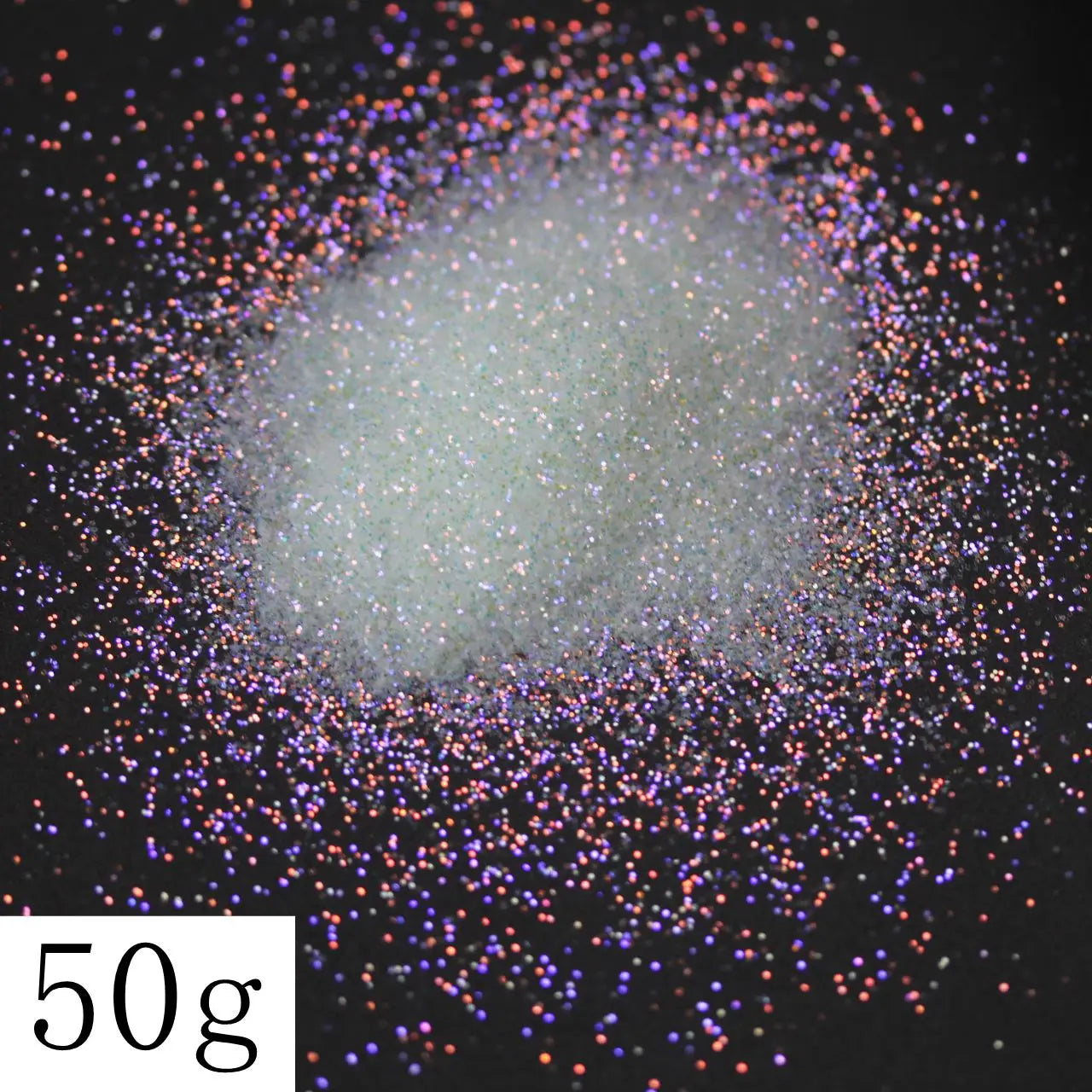 Ultra Fine Colorful Spark - Solvent Resistant White Iridescent Glitter -  - 015 Size, 0.5 mm