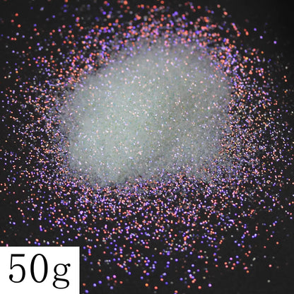 Ultra Fine Colorful Spark - Solvent Resistant White Iridescent Glitter -  - 015 Size, 0.5 mm