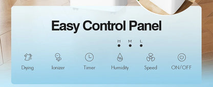 Dehumidifier 20 L, Dehumidifier Cellar Rooms with Digital Display, 24H Timer, Automatic Defrosting, Dry Clothes, Continuous Drai.