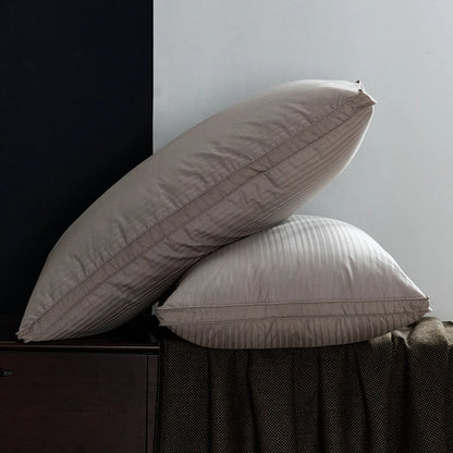 100% Goose Down Pillows Neck Pillows for Sleeping Bed Pillow 100% Cotton Cover with Goose Donw 1pc Hotel Collection Soft Comfort.