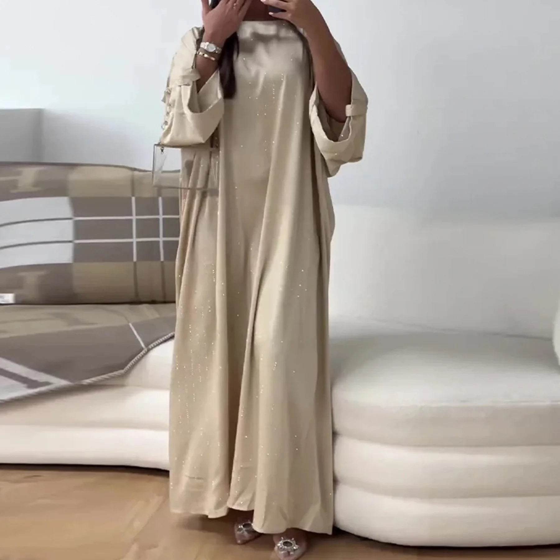 2024 Luxus Dubai Abaya Kleid für Muslimische Frauen Ramadan Eid Saudi-Arabien Party Jalabiya Kleidung Islamische Türkei Modest Lange Robe.