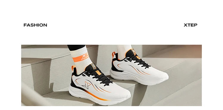 Xtep Running Shoes For Men 2024 Winter Stability Cushioning Lace Up Sports Shoes Keep Warm Jogging Soft Sneakers 876419370035.