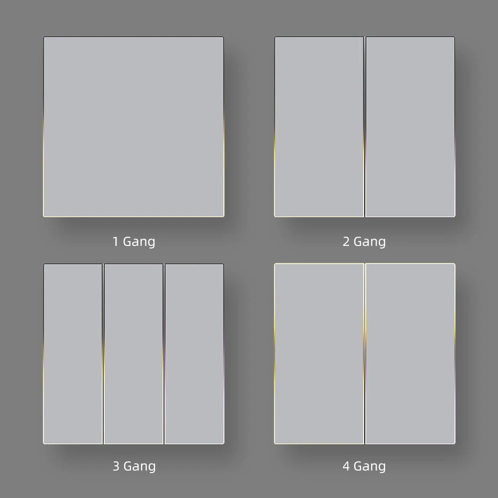 AVATTO Tuya Zigbee/WiFi Smart Lichtschalter mit Neutralleiter, Tasten-Rebound-Schalter mit Umgebungslicht-Unterstützung Alexa Google Home.