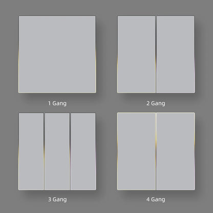 AVATTO Tuya Zigbee/WiFi Smart Lichtschalter mit Neutralleiter, Tasten-Rebound-Schalter mit Umgebungslicht-Unterstützung Alexa Google Home.
